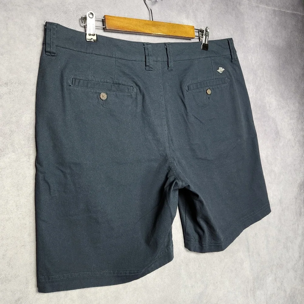 Flag & Anthem Mens Navy Blue Chino Shorts Size 34 CORESH409 Stretch‎ Flat Front
